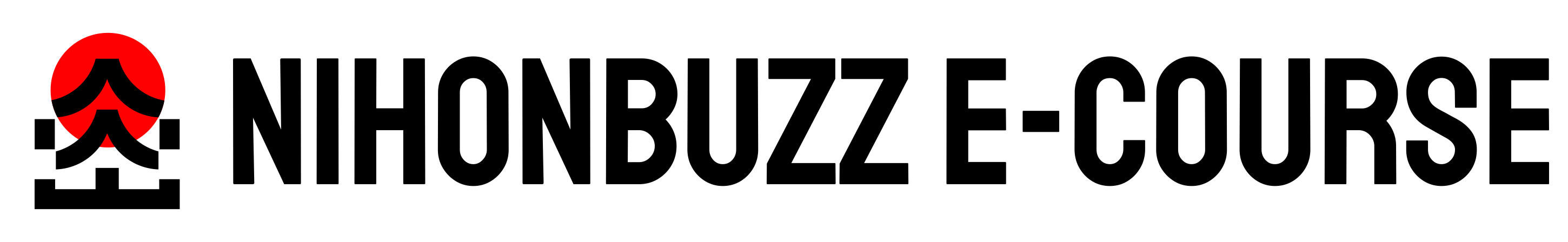 NihonBuzz Ecourse Logo Landscape